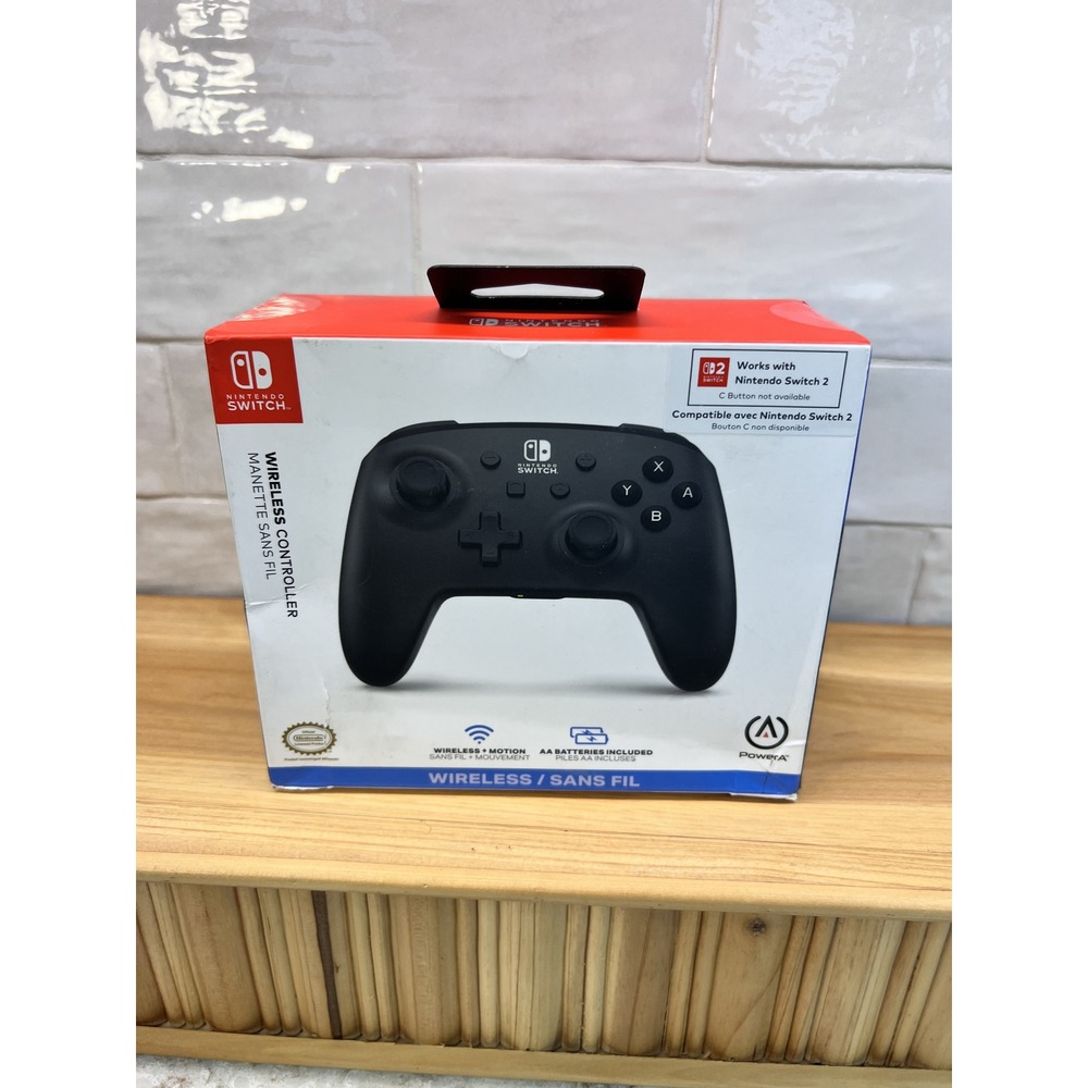 PowerA Wireless Controller for Nintendo Switch Jet Black 1513540-02 Bluetooth